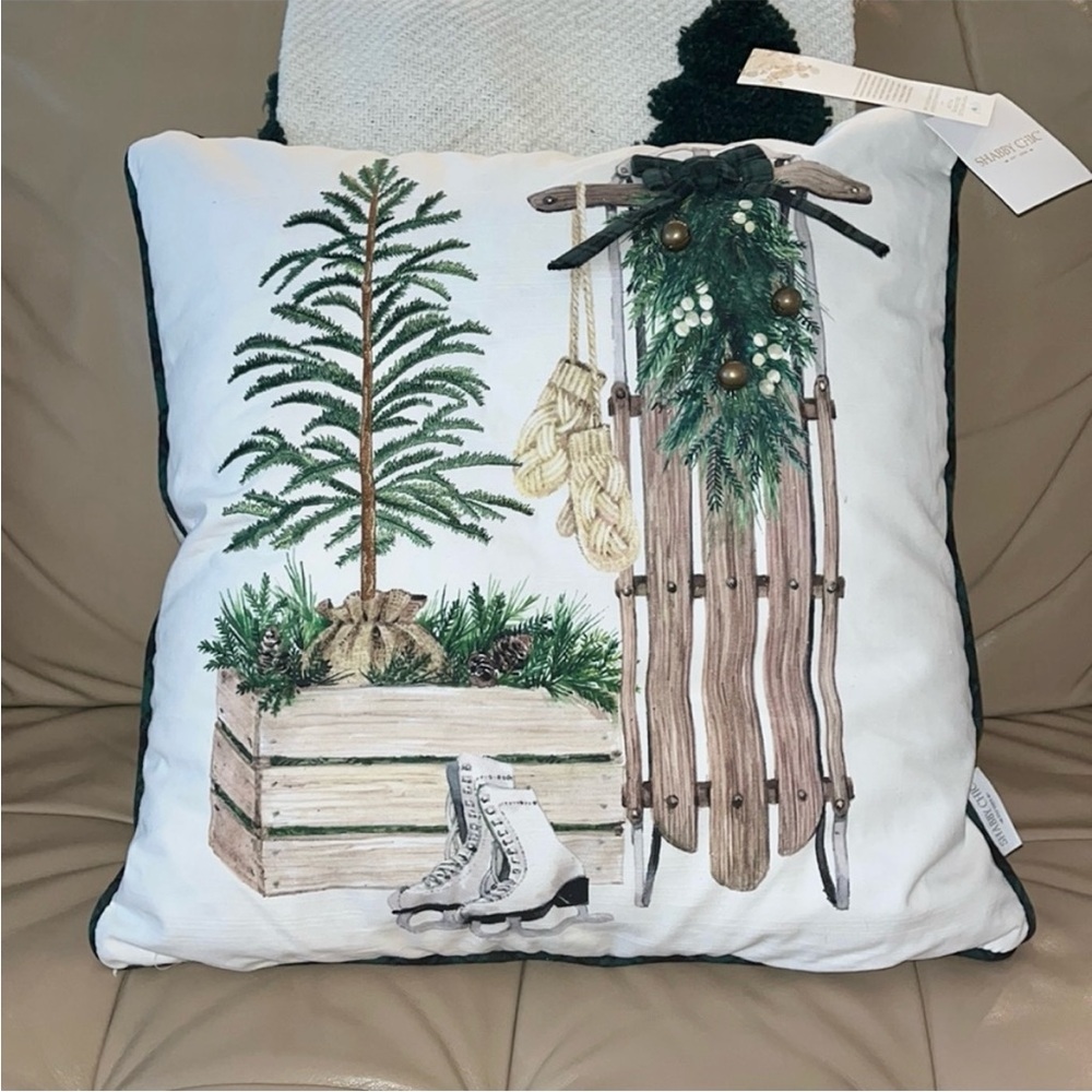 Shabby Chic Winter Pillow